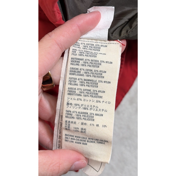 Y2K Abercrombie & Fitch Mens Small Red Pullover Hopkins Trail Jacket Charity - Picture 9 of 14